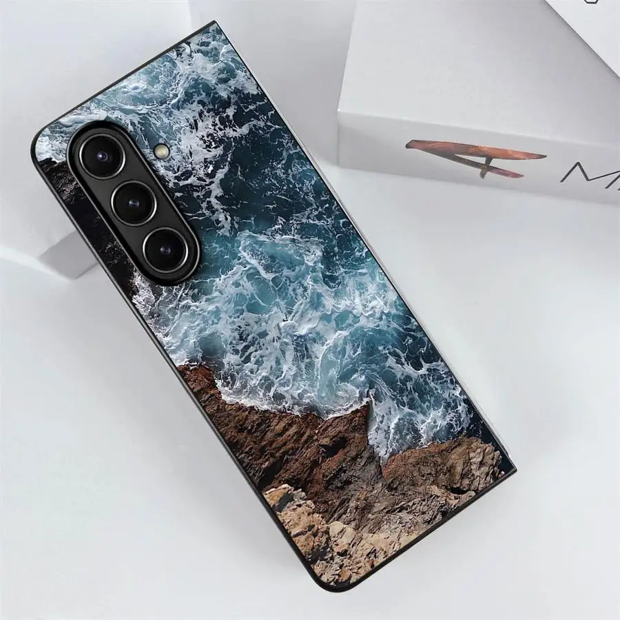 Landscape Mountain Sea View Travel Phone Case - Stylish Back Cover Design