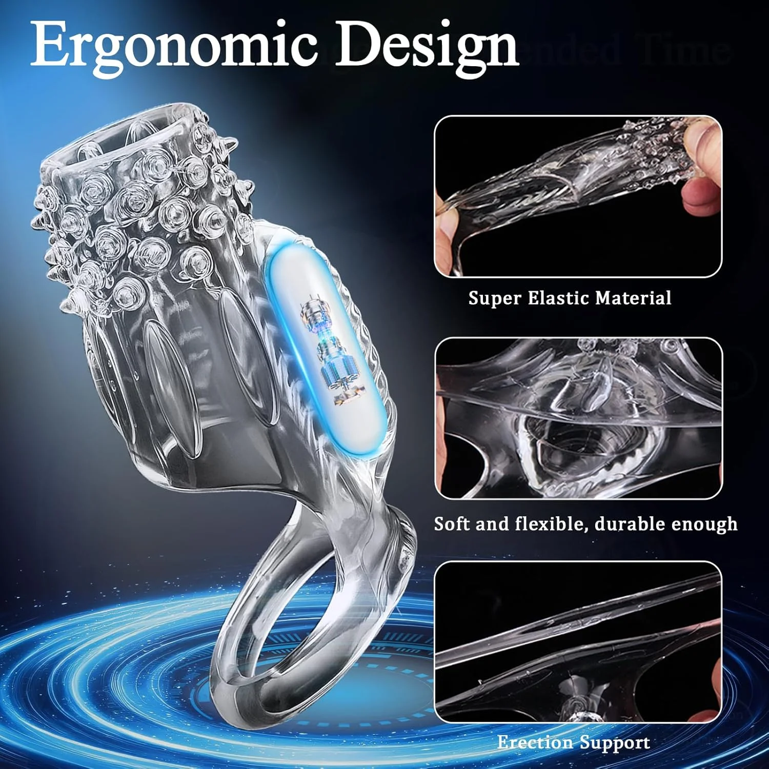 Vibrating Cock Ring Penis Stimulator - Image 4