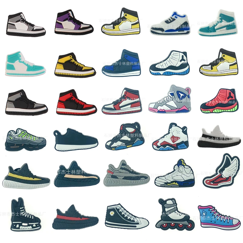 

New Sports Shoes AF1 Shoe Charms Casual Sports Shoe Buckles DIY Accessories PVC Sandals Decoration Kids Boys Party X-mas Gifts