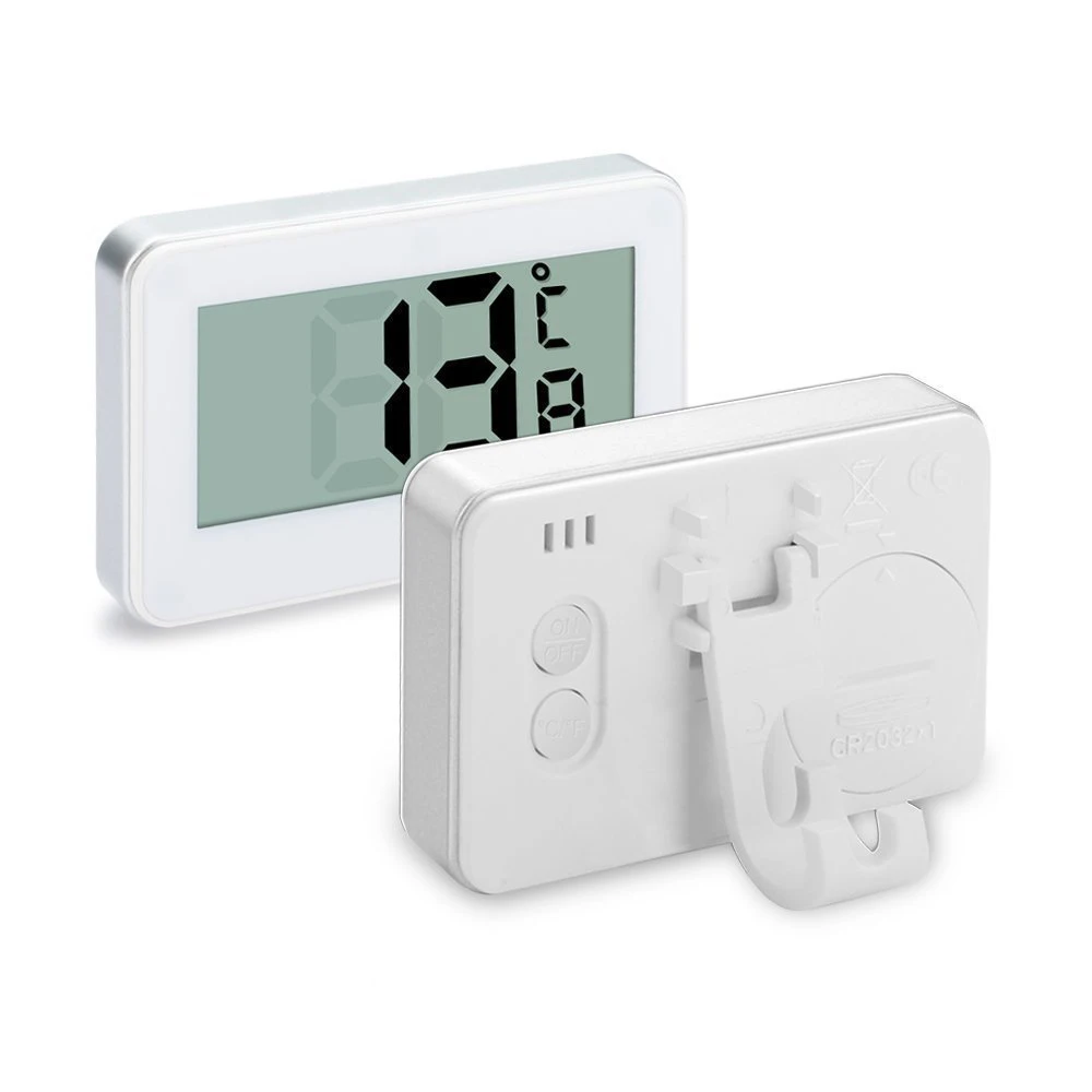 Compact Digital Indoor Thermometer & Hygrometer with Hook – Electronic Temperature and Humidity Sensor