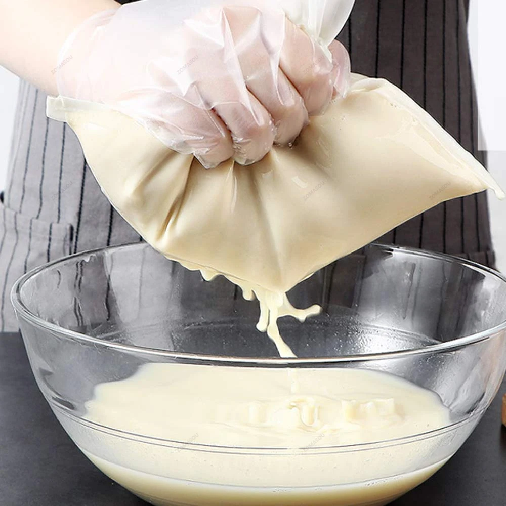 100 شبكة تصفية الغذاء قابلة لإعادة الاستخدام أكياس مرشح النايلون الجوز أكياس الحليب مصافي الجبن الزبادي تصفية المطبخ غرامة شبكة مصفاة
