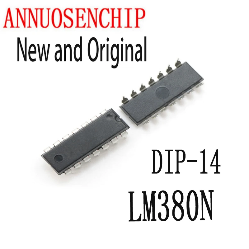 

5 шт. Новый и оригинальный DIP14 LM380 DIP 380N DIP-14 LM380N