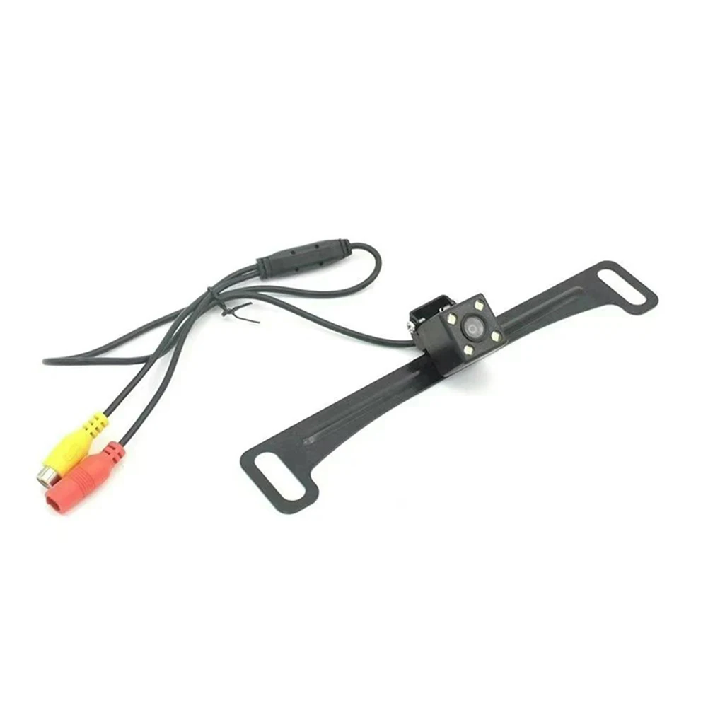 

License Plate Holder Car Rear View Camera Wide Angle Lens Night Vision 12 LEDs Waterproof Universal Fitment Excluded