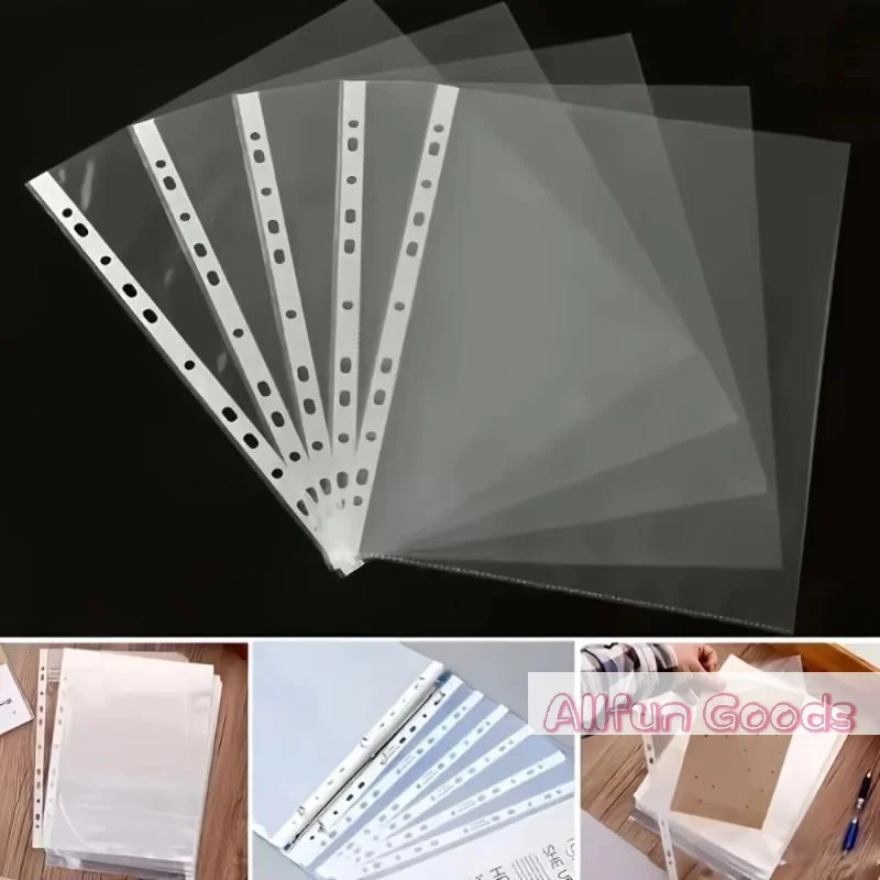 100 pezzi di cartelle trasparenti in plastica formato A4 - immagine 2