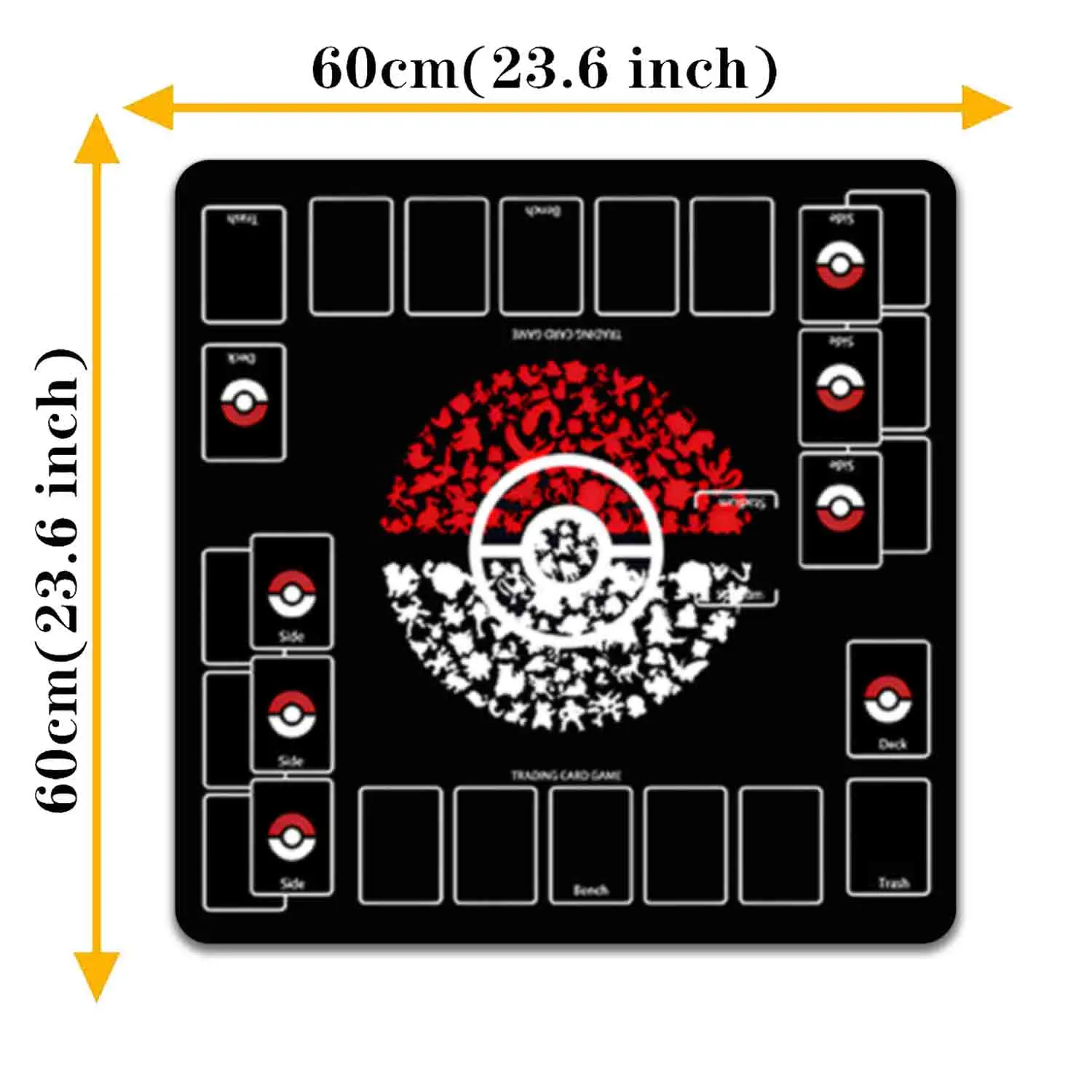 Playing Cards PTCG Battle Playmat Trading Card Game Mat Dedicated Cards Play Against Table Mat Children Toy for Gift