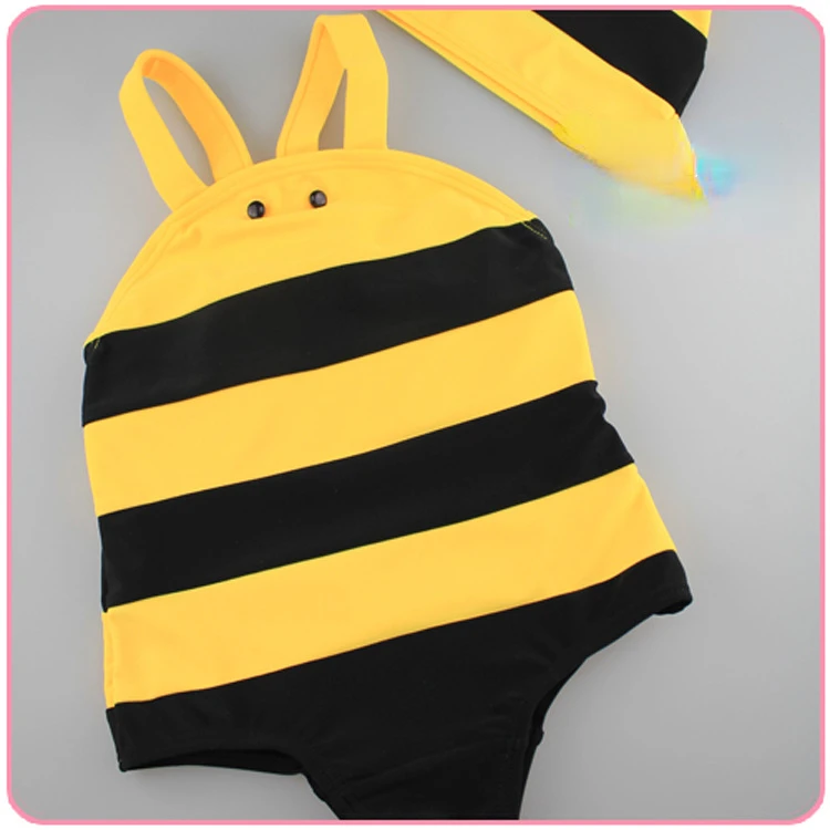 

8~14Y Kids Swimsuit Kawaii Girl swimwear 2 pieces Kids Bikini set Biquini Bee Swimming suit for children print 2023 Dropship