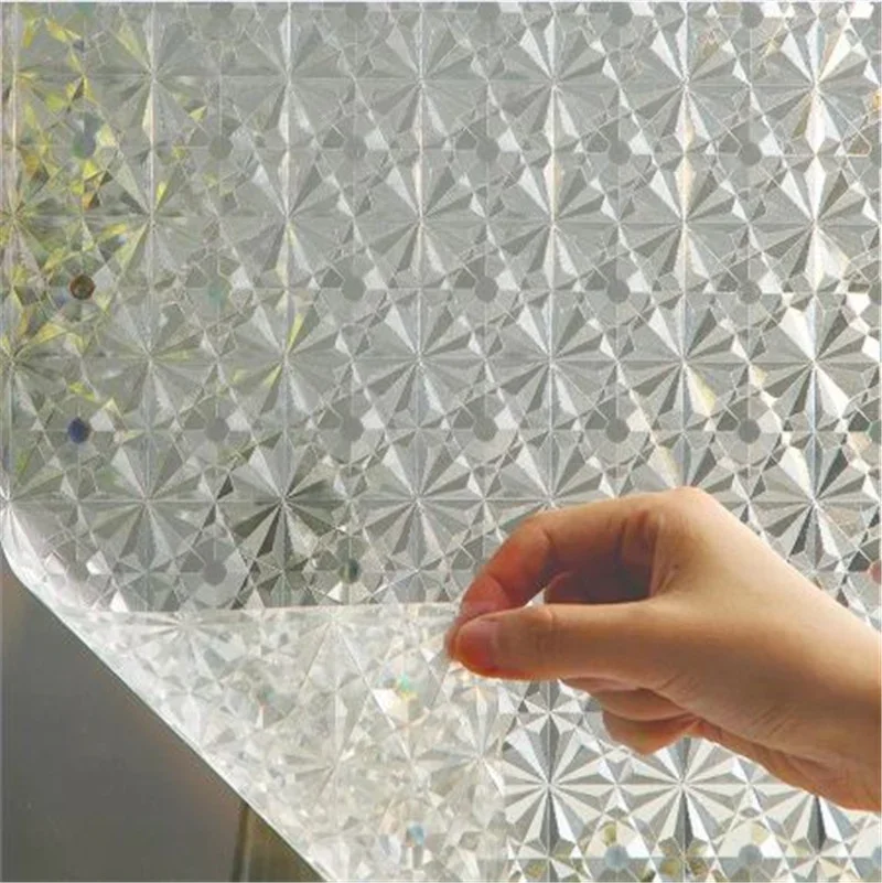 

Diamond Frosted Window Privacy Film,Which don't Allow the Light in,Self Adhesive for UV Blocking,Heat Control Glass Stickers