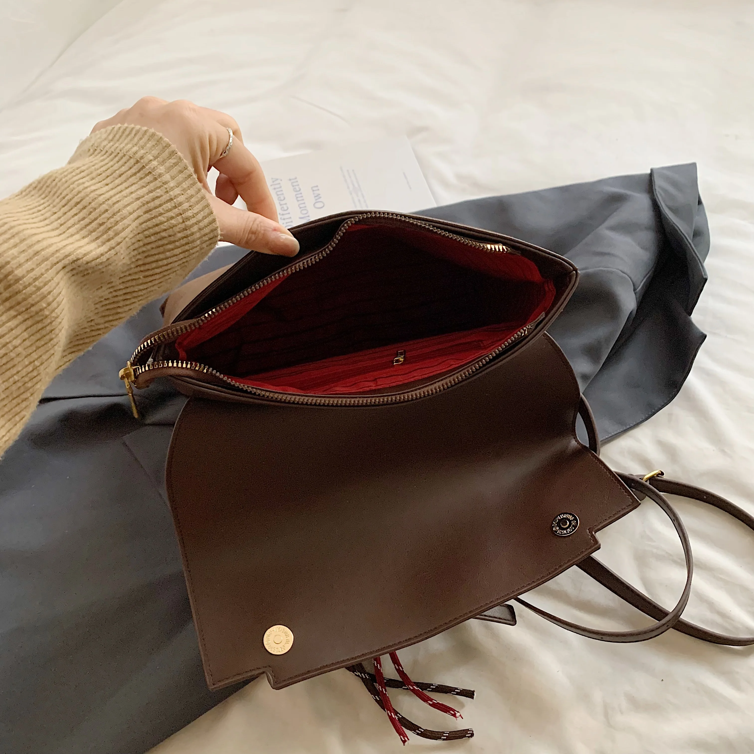 Shoulder bag for women, large capacity 2024 new re...