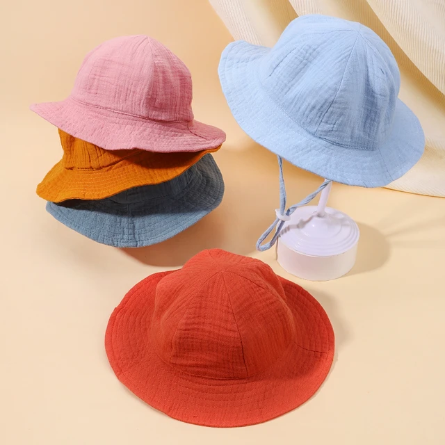1PC Baby Cotton Bucket Hat New Toddler Sunscreen Outdoor Caps Boys Girls  Print Panama Beach Fishing Accessories - AliExpress