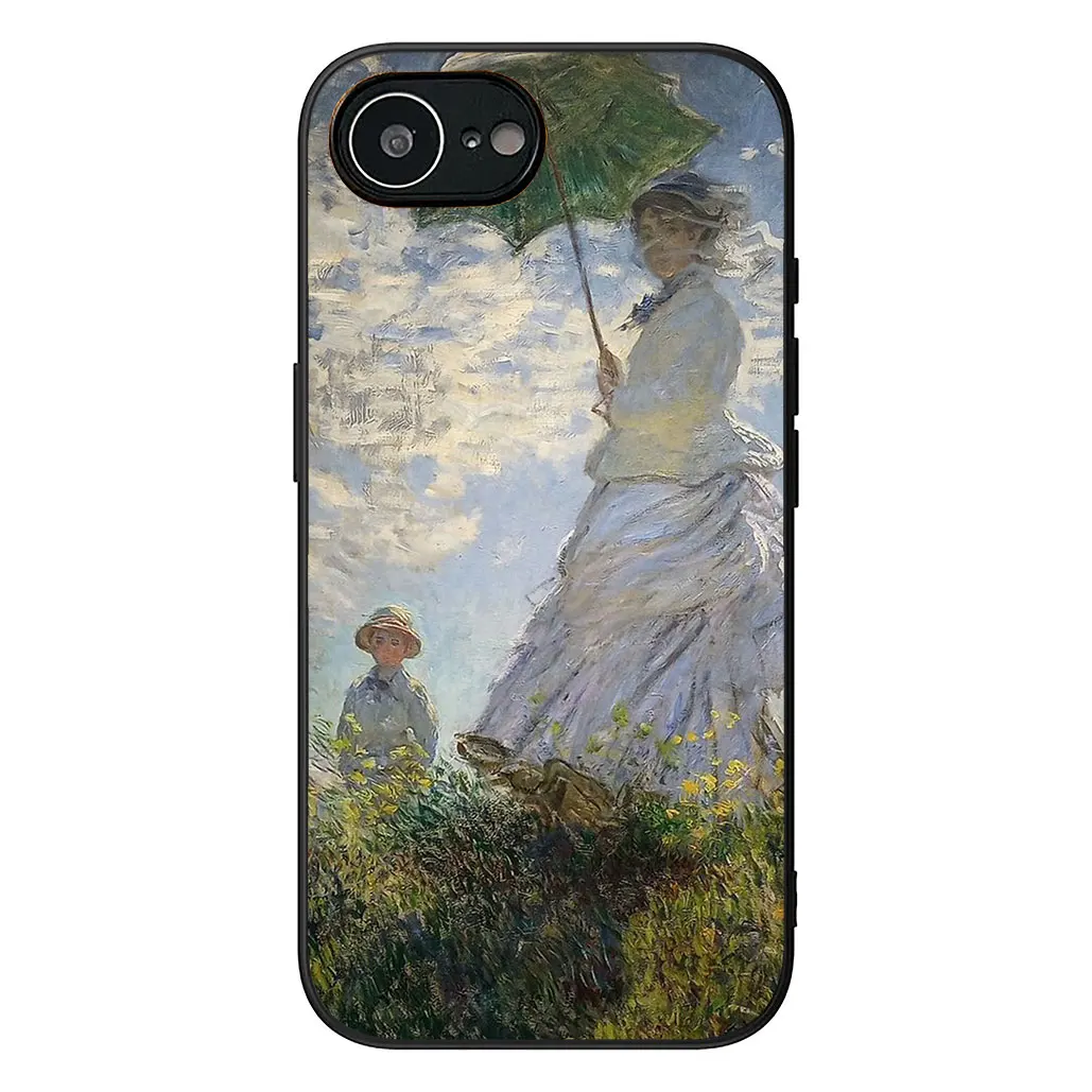 Claude Monet Impressionism Waterlily Cat Art Phone Case Cover