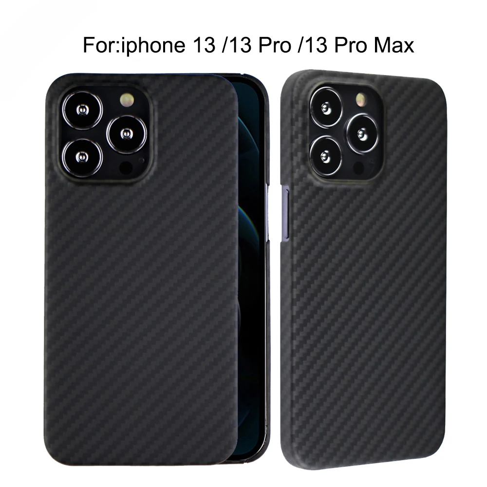 Hot Genuine Aramid Fiber Carbon Per Iphone 13 Pro Max 13Pro Armor Materials Ultrasottile Per Iphone 13 13Promax Case Cover