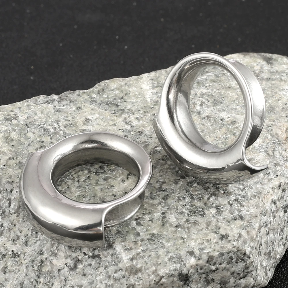 Twolobes 316 Stainless Steel Ear Gauges Tunnels Plugs Expander Stretchers Saddle Hangers Weights 2PCS piercing jewelry ear piercing jewelry metal jewelry body piercing jewelry body jewelry