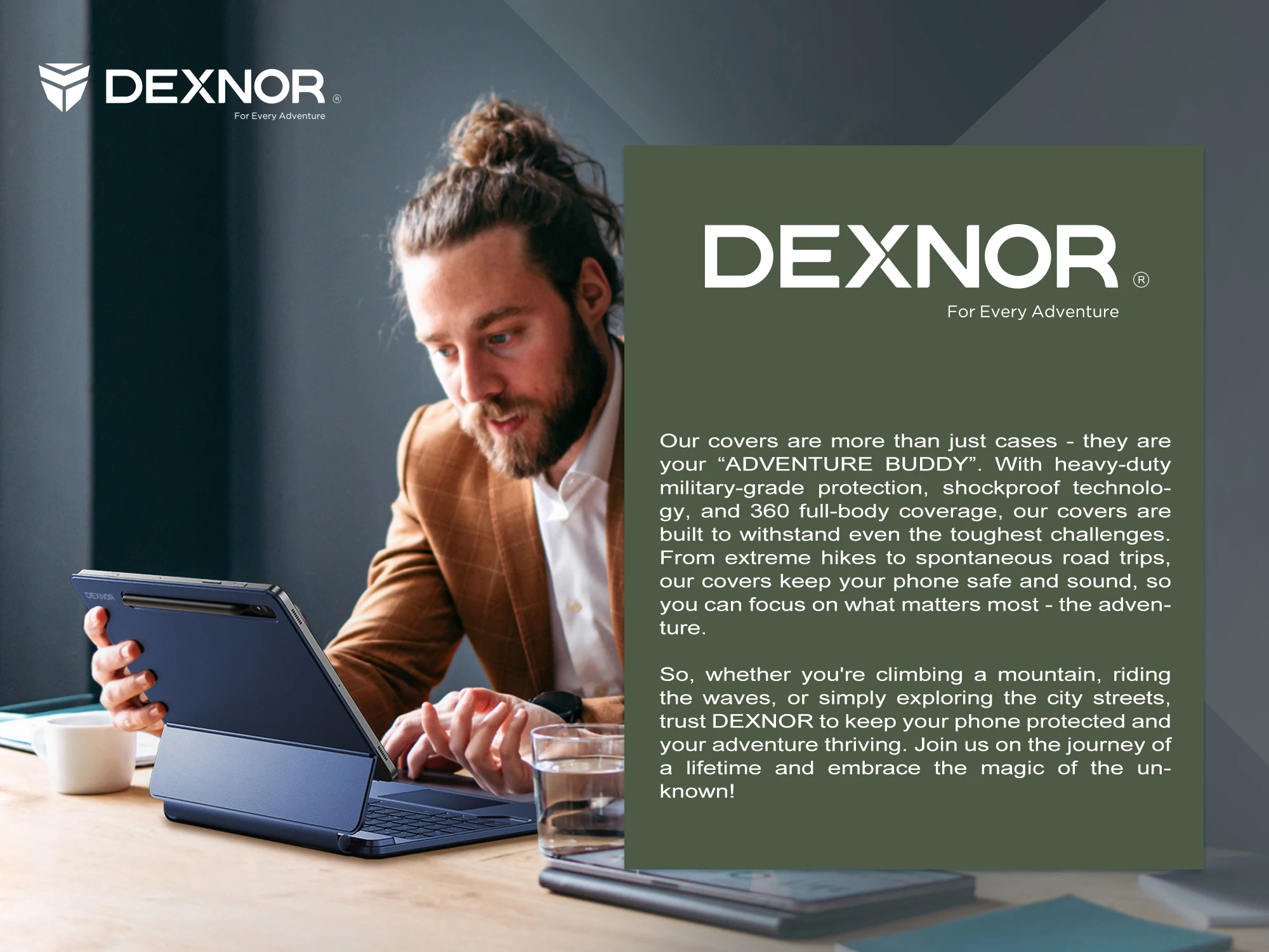 DEXNOR Magnetic Keyboard For Samsung Galaxy Tab S9 11/ Tab S9 FE 10.9 Floating Cantilever Stand Multi-Touch Trackpad Pen Holder