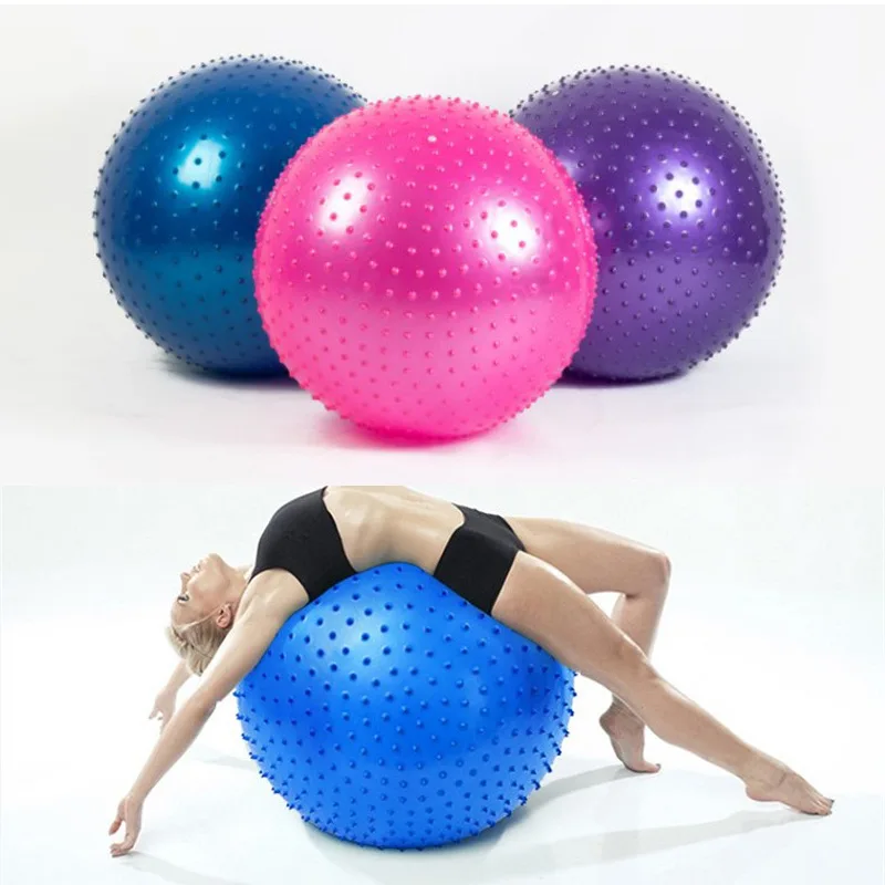 Massage Ball 45CM Yoga Ball with Pump Hedgehog Fitness Fitball Pilates Balance Training Sport GYM