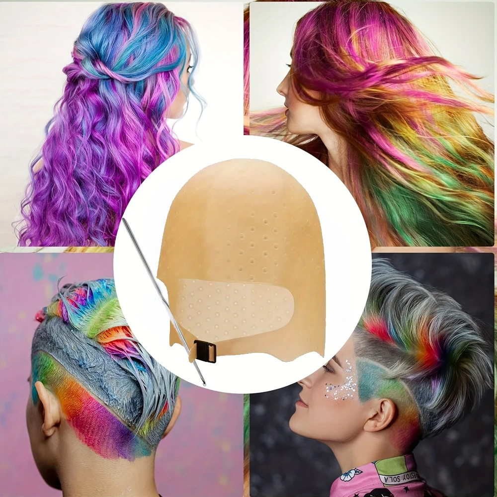 Silicone Highlight Hair Cap for Hair Dyeing DIY
