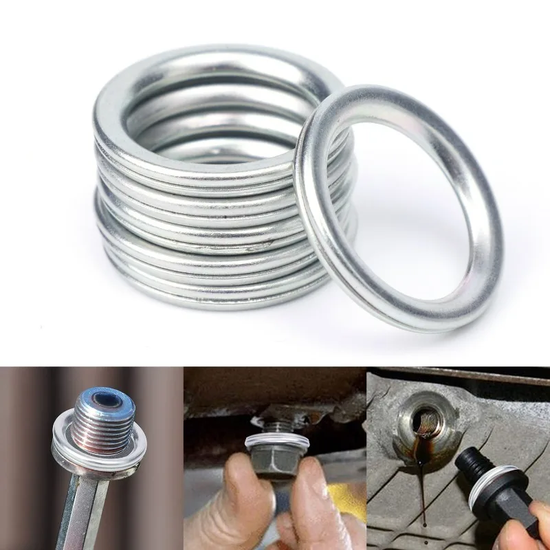 Car Oil Pan Drain Gasket Iron MD050317 Accessories For Hyundai Kia Volvo Mitsubishi Motors Transmission Oil Drain Plug Gasket