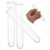 6 Pcs Hydroponic Vase Test Tube Vases Flower Tubes Transparent Plastic Crystal Epoxy 6