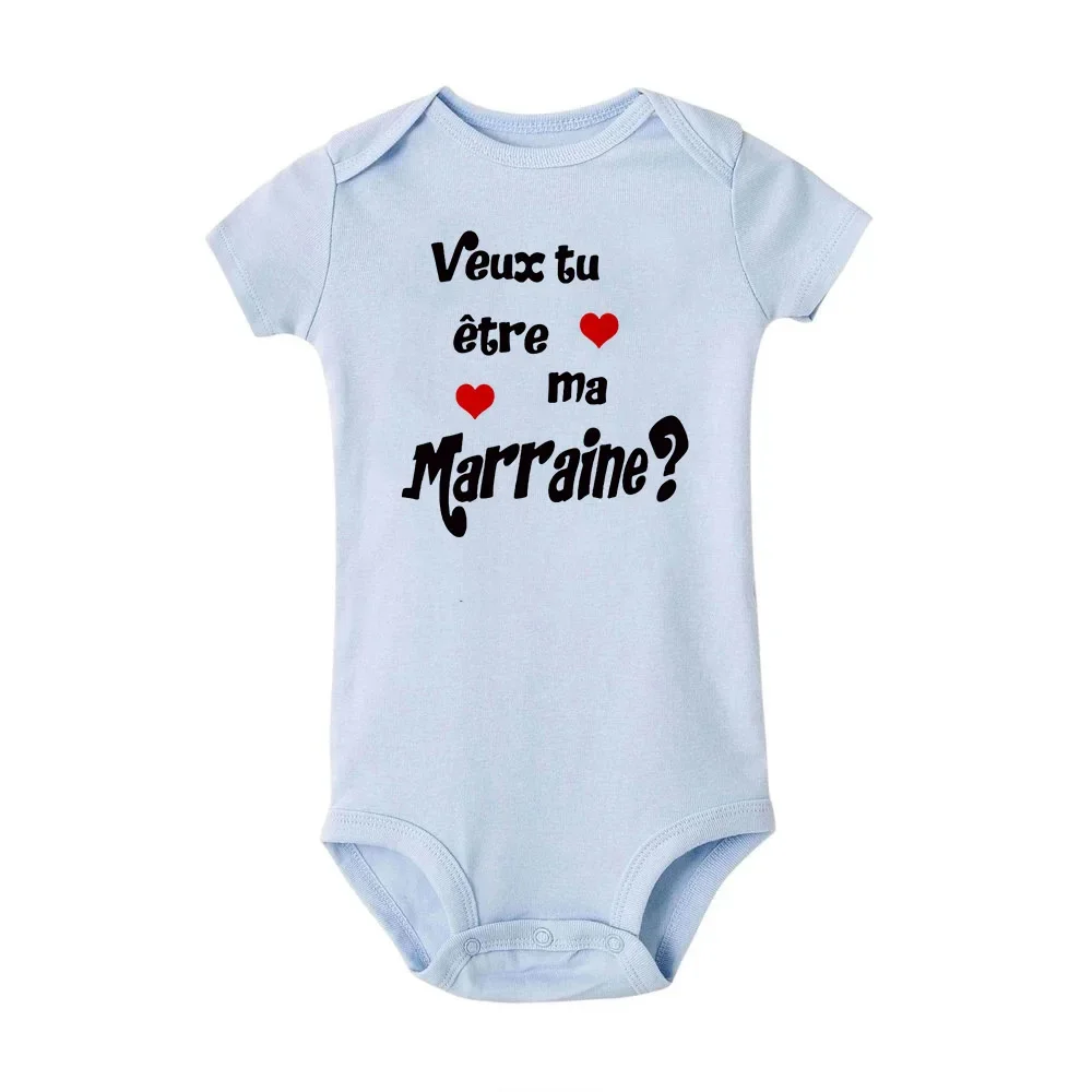 Would You Be My Godfather/godmother Baby Romper Ask for Godfather Baptism Clothes Summer Boys Girls Bodysuit Newborn Outfits baby rompers baby jumpsuit cotton jumpsuit baby clothing cotton onesies