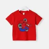Children's T-shirt Birthday Numbers 1-8 Marvel T-shirt Children's Cartoon Kawaii Casual Wear Superhero Boys and Girls T-shirt 6