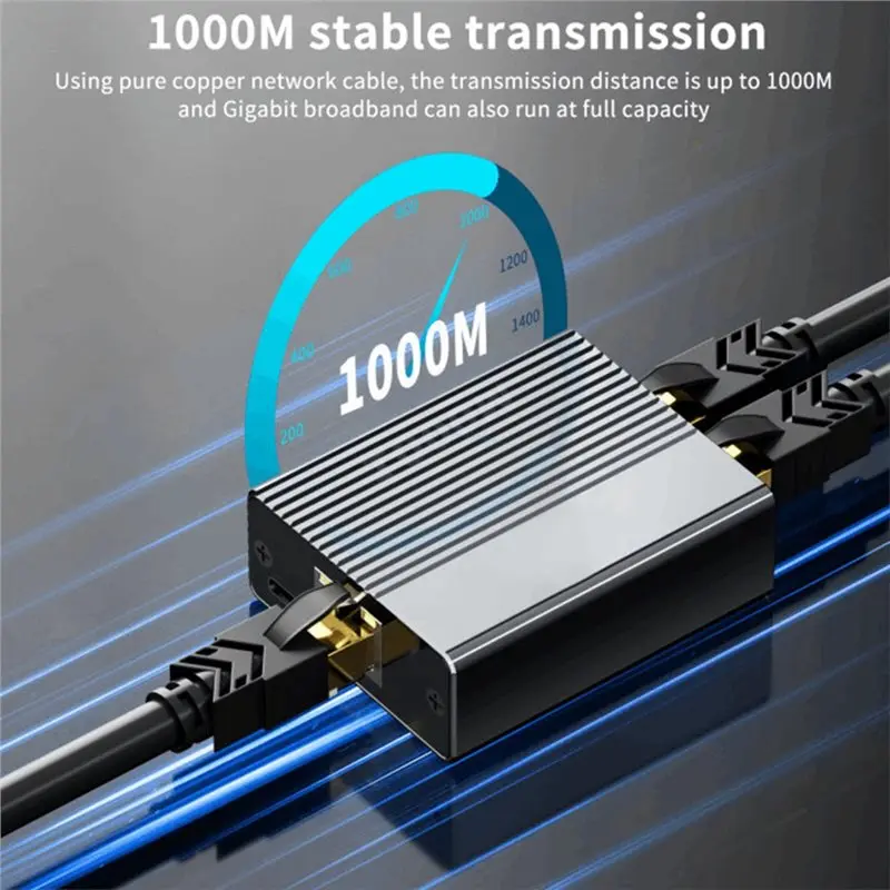 LAN 기가비트 이더넷 스위치 1000Mbps Rj45 분배기 확장 어댑터 PC 노트북 TV 박스 라우터 Tvbox B용 1To2 커넥터