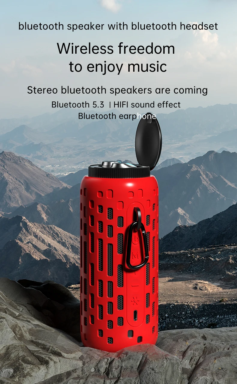 Jemcravo™ Waterproof Speaker With Earbuds