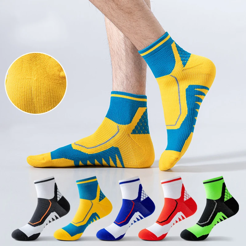 

Men Thickened Sports Socks Towel Bottom Tube Pressure Socks Actual Combat Sweat Absorbent Basketball Non Slip Professional Elite