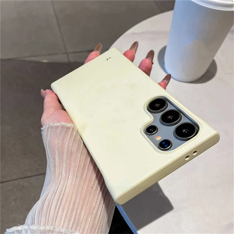 Elegant Frameless Hard PC Shockproof Phone Case - Luxury Protection Accessory