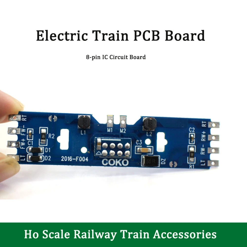 Ho 1:87 Scala Treno Elettrico Pcb Board Million City Train Modificato 8-Pin Ic Circuit Board Dcc Per Modello Fai Da Te Che Fa 1 Pezzo
