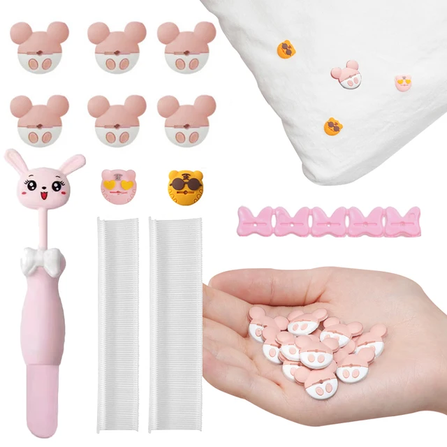 Nem Csúszás Nélküli Paplan Paplan-Tartó Újrahasznosítható Kényelmi Klipek Pins Pink Bizta