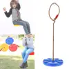 Tree Swing Disc Seat with Climbing Rope Outdoor Playground Set Accessories Tree 4