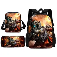 Table Games W-WarhammerS Child School Backpack With Shoulder Bag Pencil Bags School Bags for Boys Girls Best Gift