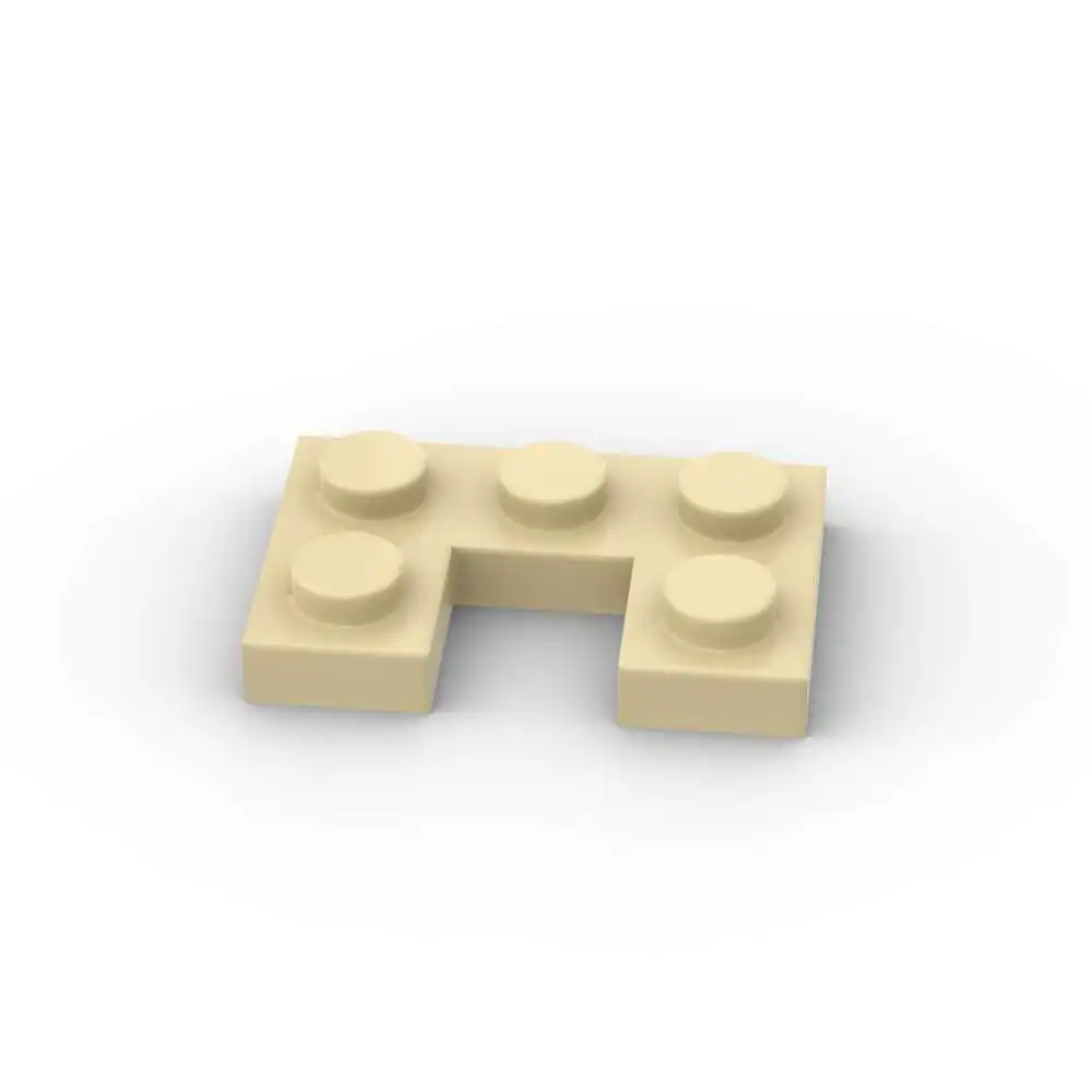 MOC 10PCS 73831 수정된 2x3 1x1 컷아웃 빌딩 블록 하우스 플레이트 보드 부품 벽돌 입자 장난감 어린이 생일 선물