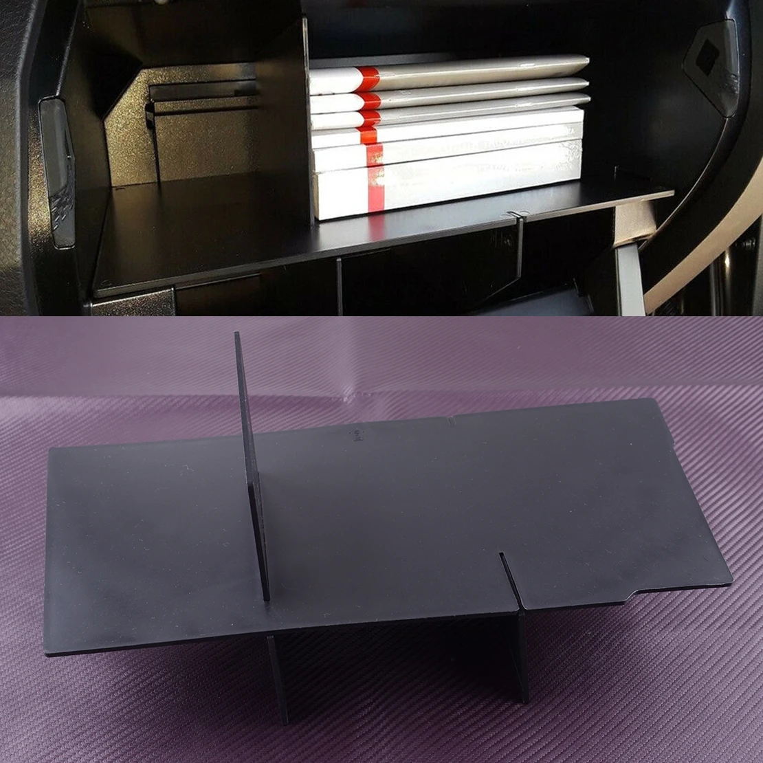 

Подлокотник для центральной консоли автомобиля, черный пластиковый органайзер для вставок, разделители подходят для Toyota Tacoma 2019 2018 2017 2016, 1 комплект