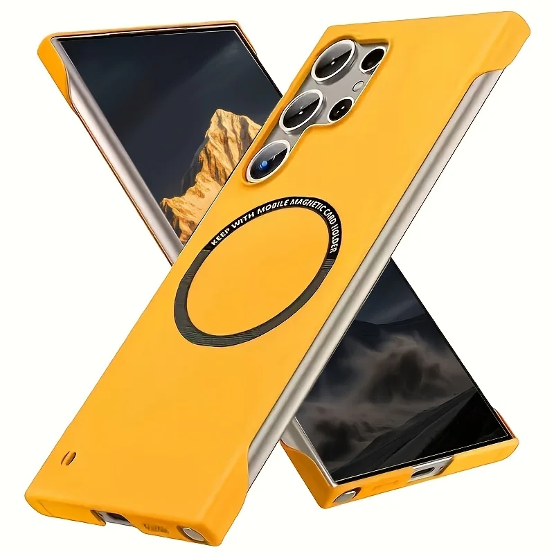 Ultra-Thin Magnetic Frameless Case - Matte Finish with Wireless Charging Compatibility