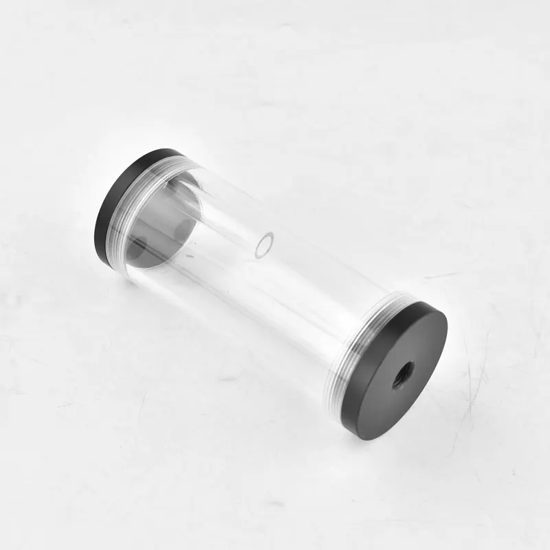 Cylinder Reservoir Water Cooling 81/150/210mm high 60mm thick transparent acrylic cylinder reservoir water cooling water tank