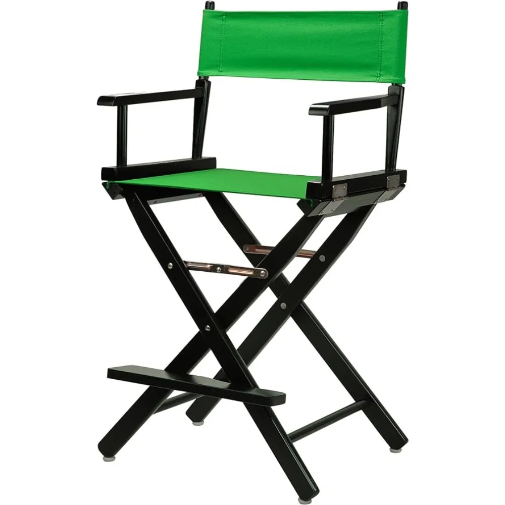 

Барный стул для режиссера, черная оправа/зеленый холст, Высота 24 дюйма