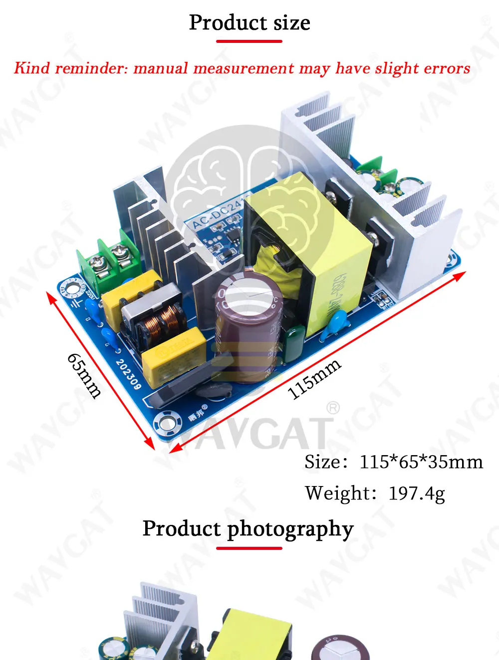 DC 24V 6A, AC-DC Switching Power Supply Board Promoção