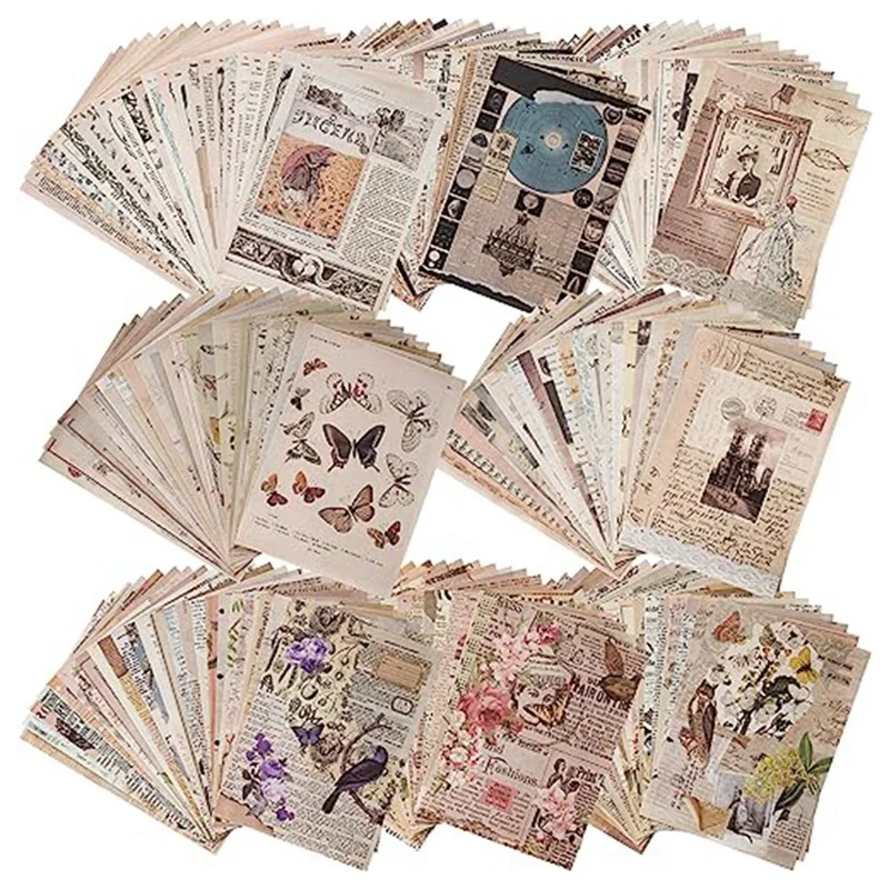 

192 Piece Scrapbook Paper Journaling Scrapbooking Supplies Vintage Room Decor Posters