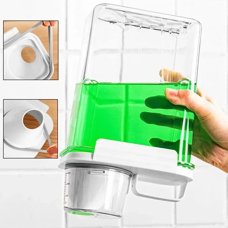 Reusable Laundry Detergent Dispenser and Sealed Storage Container, 1100-2300ml Capacity