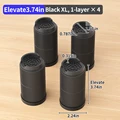 Black Round XL 4pcs