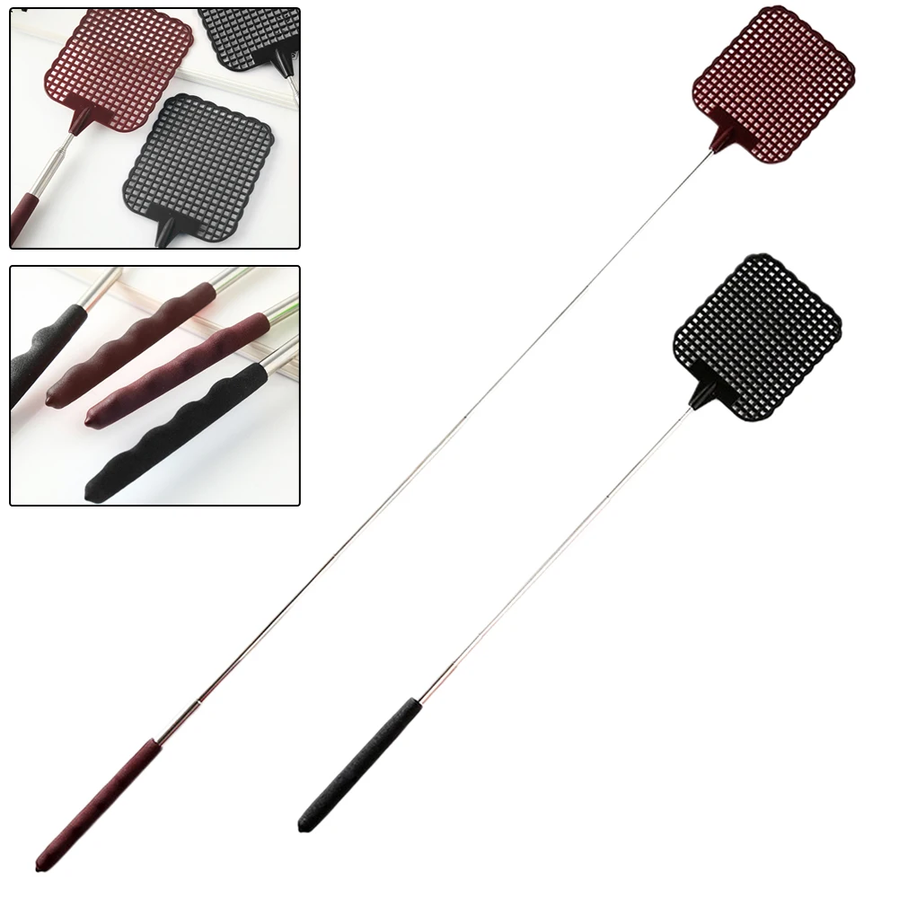 

Fly Swatter Flies Lady Man Plastic Retractable Summer Artifact Summer Supplies Universal 10*8cm Flies To Shoot