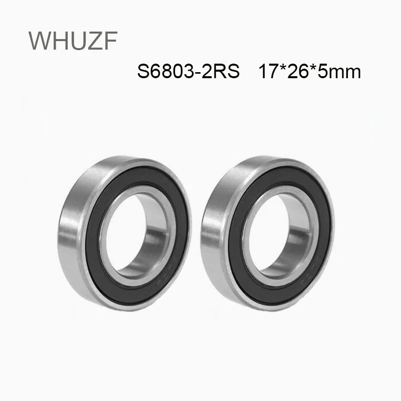 

WHUZF 5/10/20PCS S6803RS Bearing 17*26*5 mm ABEC-3 440C Stainless Steel S 6803RS Ball Bearings 6803 Stainless Steel Ball Bearing