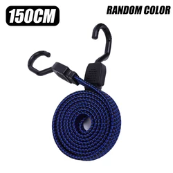 Versatile Rubber Elastic Luggage Strap with Hooks - Automobile Accessory (150cm)