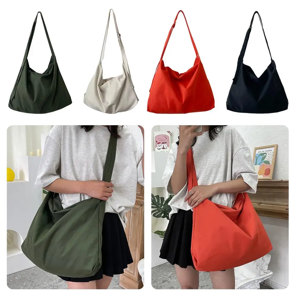 Canvas Casual Messenger Bag Hobo Crossbody Shoulder Tote Fashion Simple Capacity Women Shopper Large Bag Bag School Canvas G7U7