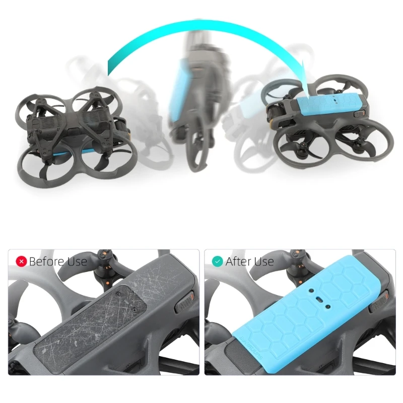 Propellers Guard Drones Back Cover Shockproof Back Protector Plate Lightweighted For AVATA 2 Safe Landing