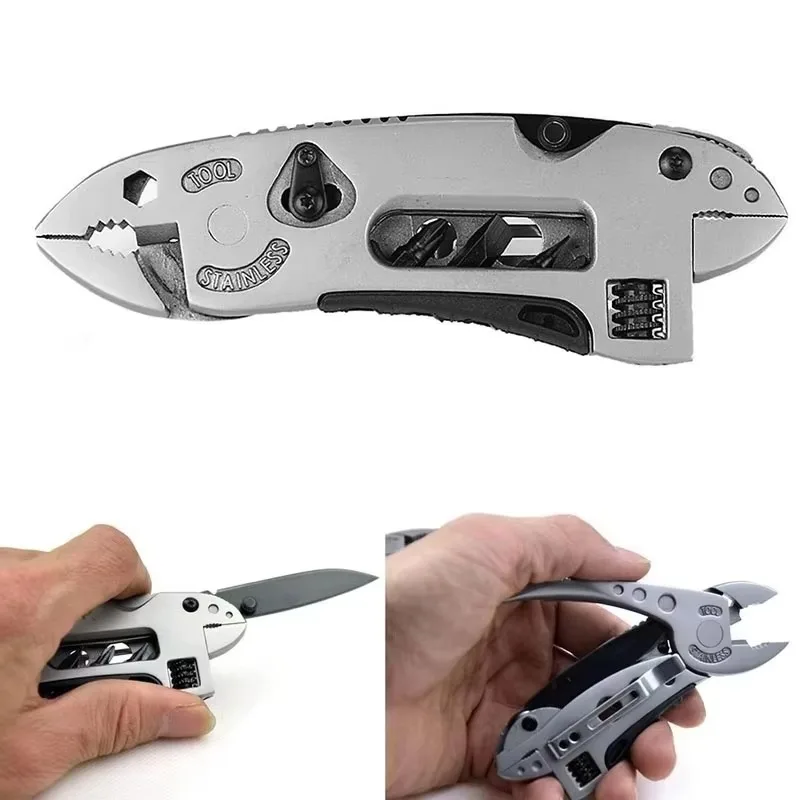 Multifu Wrench Folding Screwdriver Tool Combination Motorcycle Repair Tool Pliers Portable Pliers Wrench Combination Tool