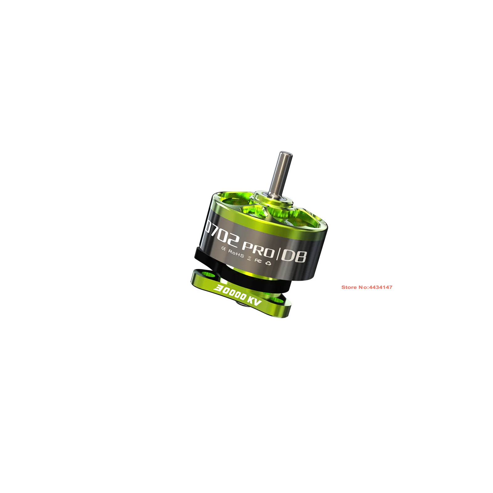 Ensemble de 4 moteurs VCI 0702 Pro TinyWhoop 30000KV 27000KV 23000KV sur fond blanc