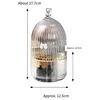 Makeup Brush Holder 360° Rotating Makeup Brush Holder Dustproof Make Up Brush Container With Clear Acryliccover B 6