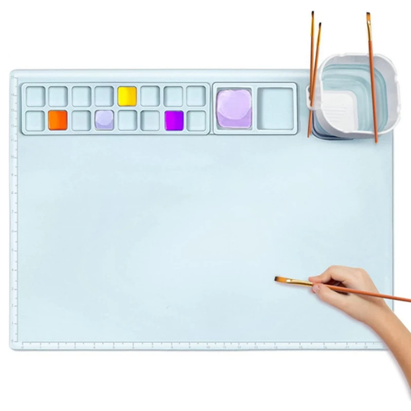 

Silicone Drawing Mat Silicone Palette Palette Painting Graffiti Mat Art Painting Silicone Art Mat Belt