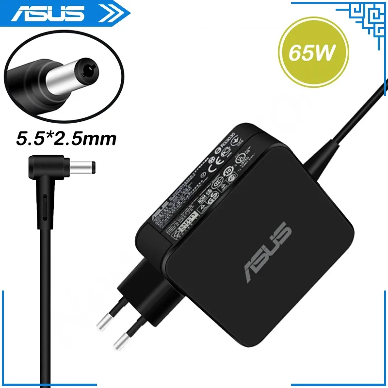 

Блок питания для ноутбука ASUS K45VM K46C K46CA K46CM K53B K53BR K53BY K53SK K55A, 65 Вт, 5,5x2,5 мм